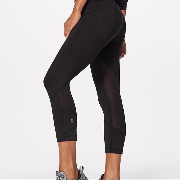 Lululemon Pace Rival Crop Black Leggings - Picture 1 of 5